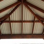 inrernal view of rectangle Colorbond gazebo